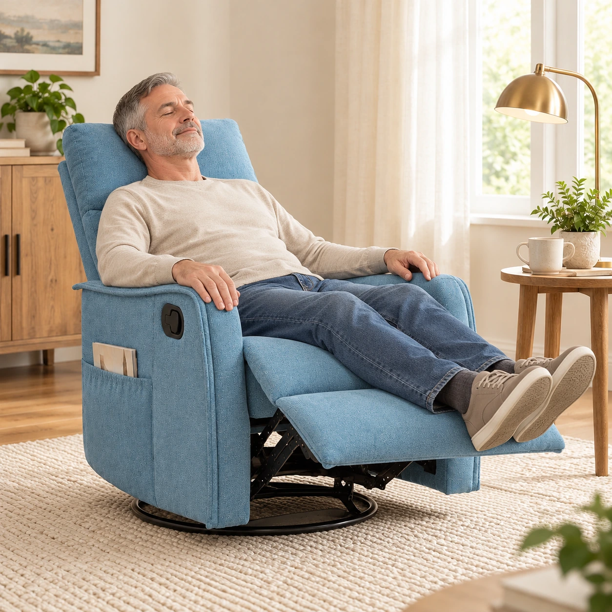 RHHVVR W1803P251883 Blue — person resting in low reclined position
